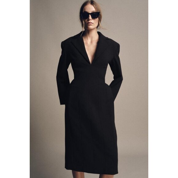 ZARA ZW COLLECTION LIMITED EDITION COAT DRESS - Picture 2 of 9